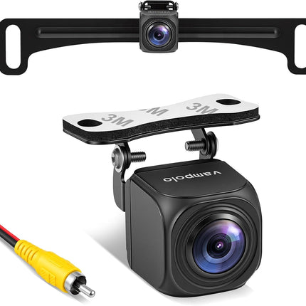 Backup Camera, AHD 1080P Metal Rear View & Front View Camera, 170° Wide Angle Rearview Reversing Camera with Clear Night Vision, IP69 Waterproof Universal Reverse Camera for Car SUV RV Pickup