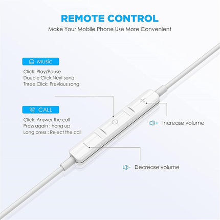 USB C Headphones for iPhone 17/16/15 Pro Max Plus Type C Earbuds with Microphone & Remote Noise Cancelling Earphones for iPhone 17/16/15 Pro, iPad,Galaxy S25/S24/S23/S22/S21/S20/Ultra Note 10/20