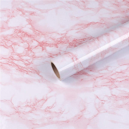 Glossy Marble Contact Paper White Peel and Stick for Countertop