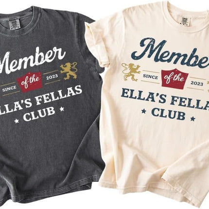 Ella’s Fellas Club Shirt, Men Member Since 2023 Tee, Retro Group Matching T-Shirt