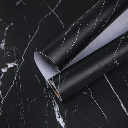 Glossy Marble Contact Paper White Peel and Stick for Countertop