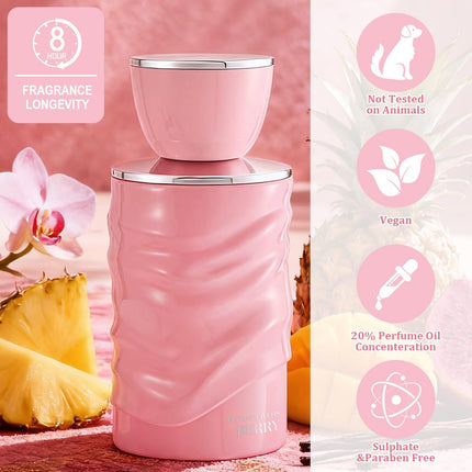 Elysian Fields - Berry Eau De Parfum, Long-Lasting Fragrance Vanilla, Gourmand, Fruity, Floral Perfumes for Women 100ml | 3.4 fl. oz