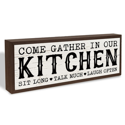 Inspirational Wood Decors, Enjoy Every Moment Sign, Decorative Wooden Wall Plaque, Wall Decor Art, Home Decor for Living Room, Housewarming Gift 9.5x3.1x1 inches