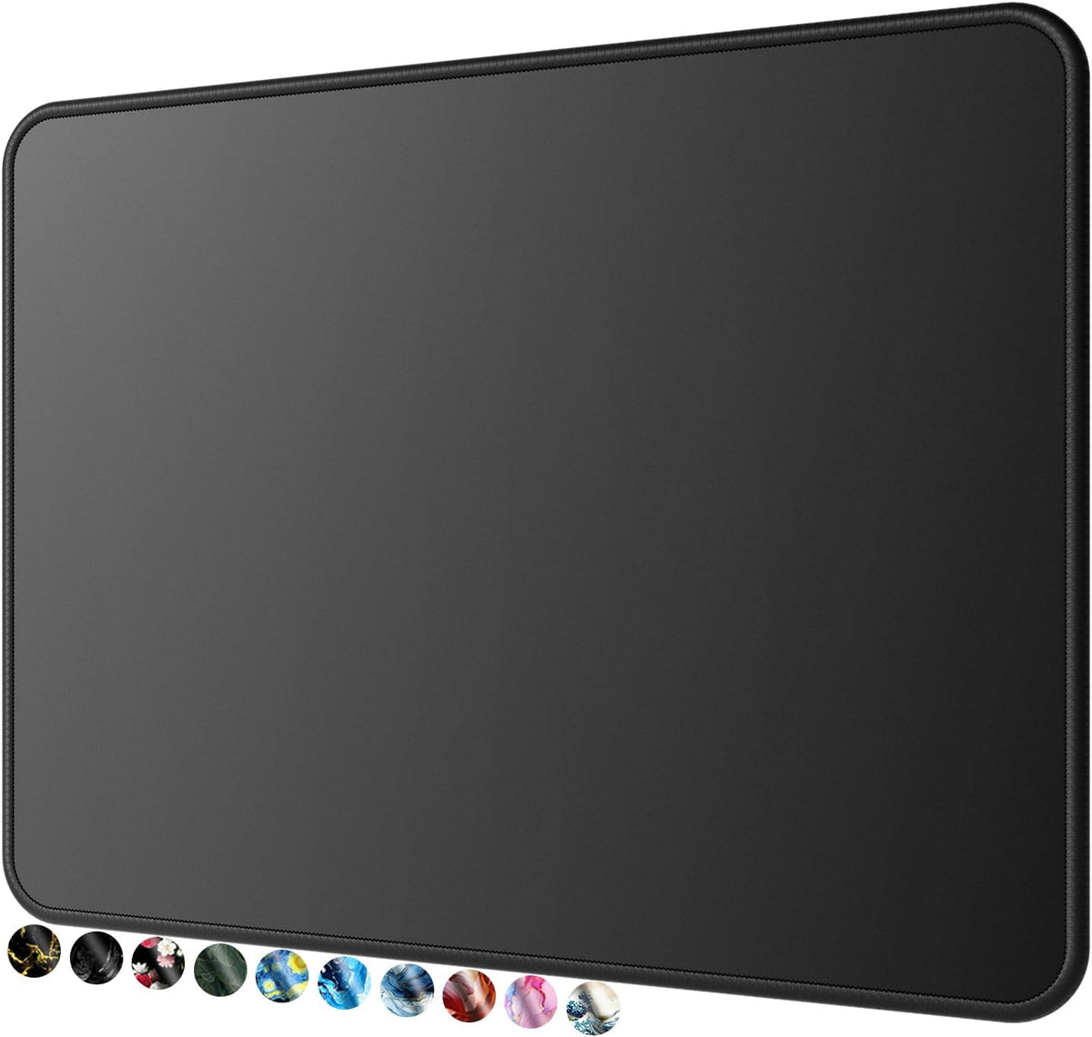 Mouse Pad [30% Larger] with Anti-Fray Stitched Edges, Premium-Textured Waterproof Surface, Non-Slip Rubber Base