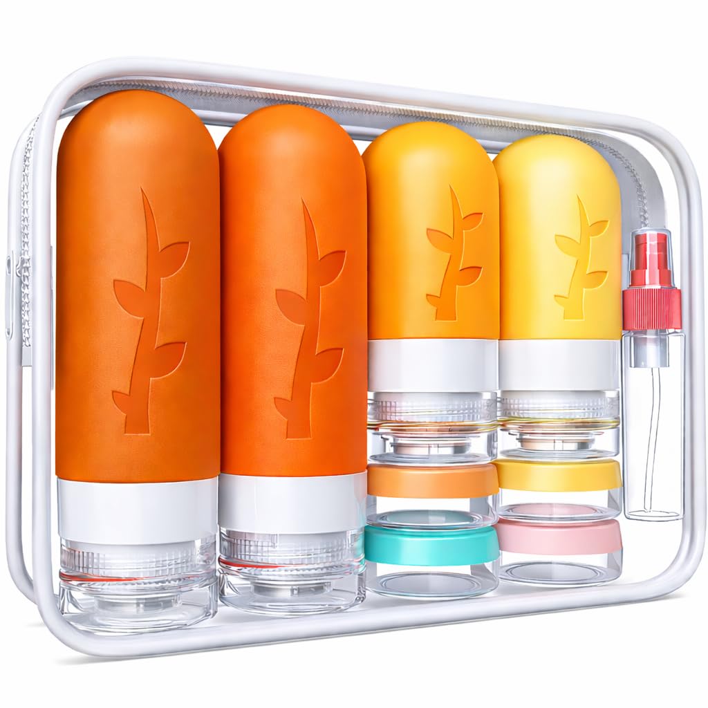 Travel Containers for Toiletries, 18pack TSA Approved Size Containers for Toiletries,travel bottles for