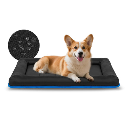 Tapete para jaula de perro para jaula de 36 inch, tapete resistente al agua de oxford ripstop 900D para perros grandes de hasta 70 lbs, cama para exteriores fácil de limpiar para auto, camping y viaje, gris