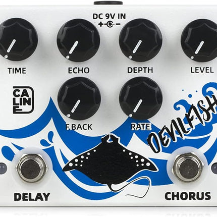 Caline DCP-03 DEVILFISH Chorus Delay Effect Pedal Dual Guitar Pedal