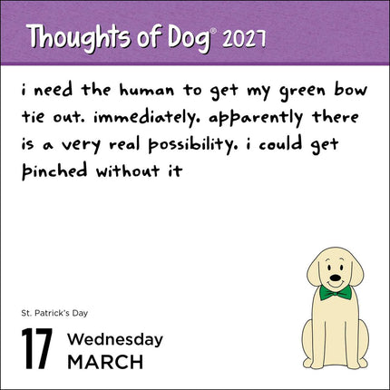 Thoughts of Dog 2027 Day-to-Day Calendar