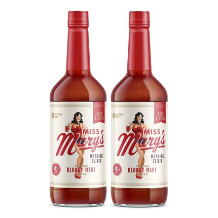 Bloody Mary Mix, Low Sugar Drink Mixer, All Natural Ingredients, Low Calorie, Low Carb, Keto Friendly, Bold and Spicy, 2 Pack