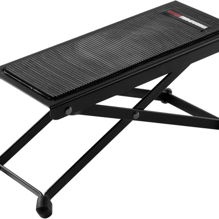 Gator Frameworks Ergonomic Guitar Foot Rest for Practice or Performing with (5) Height Adjustable Playing Positions and Rubberized Foot Pad for Comfort and Stability, (GFW-GTR-FOOTREST)