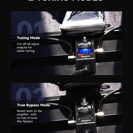 Donner Tuner Pedal, Dt-1 Chromatic Guitar Tuner Pedal with Pitch Indicator for Electric Guitar and Bass True Bypass