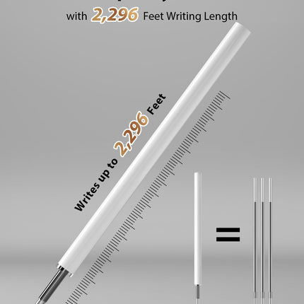 8 Pcs Gel Pens, Quick-Dry Long Lasting Black Ink-0.7mm Fine Point
