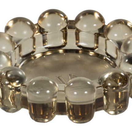 Home Collection Original Smoky Glass Small Bubble Candle Dish