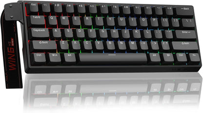60% Mechanical Gaming Keyboard Wired, Magnetic Switch Hot Swappable, Adjustable Actuation Rapid Trigger Mode, 8000 Hz