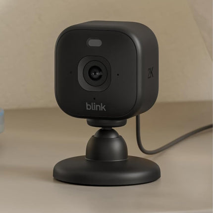 Mini 2K+ (newest model) – Plug-in Home & Pet Indoor Security Camera with 2K video resolution, night vision, enhanced audio, motion detection – 1 camera (Black)
