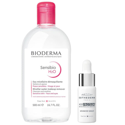 Bioderma - Sensibio - H2O Micellar Water - Makeup Remover Cleanser - Face Cleanser for Sensitive Skin