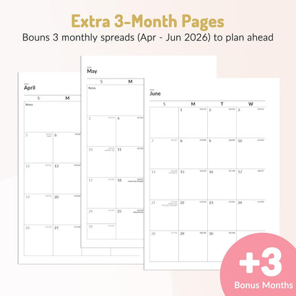 Forvencer Academic Planner 2026-2027, Hardcover Calendar Planner Weekly & Monthly, July 2026 - June 2027, 6" x 8", Daily Agenda with Tabs, College School Organizer for Student Teacher, Beige