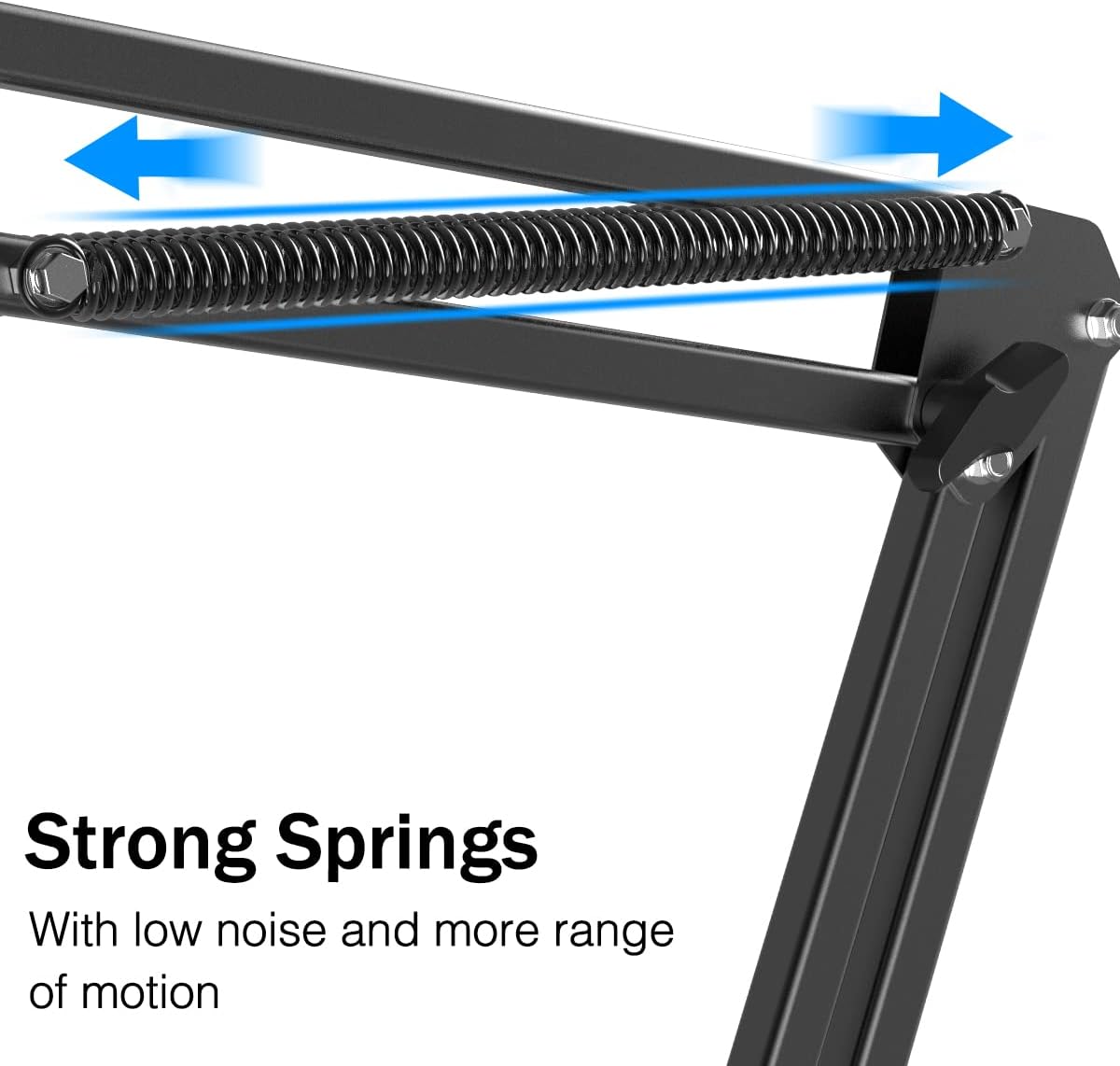 Microphone Arm Stand, Suspension Boom Scissor Mic Stand with Heavy Duty Clamp, 3/8" to 5/8" Adapter, for - photo 4
