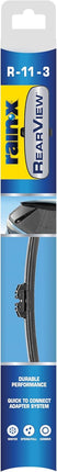 Rain-X 850217 RearView Wiper Blade 11", OEM Replacement Rear Windshield Wiper, Interchangeable Adapter for Easy Installation, All-Weather & All-Season Performance, Beam