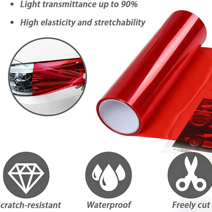 1 Pcs Car Light Tint Film 12 X 48inch,Cuttable&Str - image 4