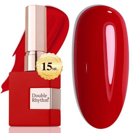 15ML Gel Nail Polish Pure Sheer Same Color Same Bottle Soak Off Gel Polish Art Manicure Salon DIY at Home for Women (Burgundy-A1129)
