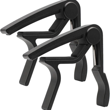 Guitar Capo 2 Pack Black Capo Guitar Clamp for Acoustic Electric Bass Guitar Ukulele