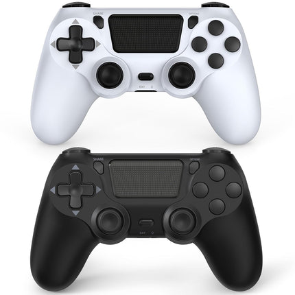 Wuthur 2 Pack Wireless Controller Compatible with PS4 / Pro/Slim (Black & White)