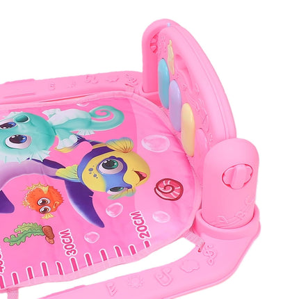 Fafeicy Baby Gym Play Mat, Music Activity Center with Detachable Piano and Toys for Motor Skills Development, Sensory Play and Early Learning