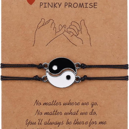 SUMMER LOVE Best Friend Bracelets Couples Bracelets for 2 Matching Yin Yang His and Her Lover Bracelet Jewelry for Bff Friendship Relationship Boyfriend Girlfriend Valentines Gift