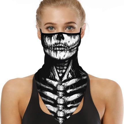 YAYOUREL Neck Gaiter Face Mask Covering Bandanas for Men Women Summer UV Face Scarf Mask Cover Facemask Balaclava Headbands