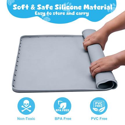 Pee Pad Holder, 24×24 Inch Thickened Silicone Dog Pee Pad Holder Tray