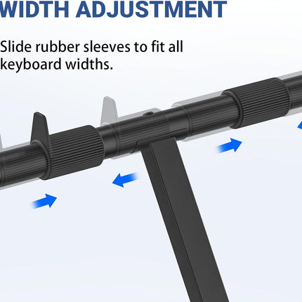 GLEAM Keyboard Stand - Digital Piano Stand, Single X Style, Black (Capacity: 100 lb)