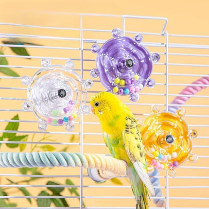Budgie Toys, Parakeet Training Toy, Interactive Bird Educational Toy for Small Birds, Cockatiel Toys, Fun Parakeet Toys, Lovebird Toys, Quaker Parrot Toys, Bird Toys for Conures (Blue)
