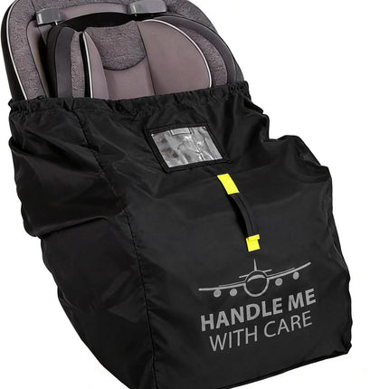 Car Seat Travel Backpack – Universal Fit Gate Check Bag with Adjustable Backpack Straps, Water-Resistant Airplane Travel Essentials with ID Window