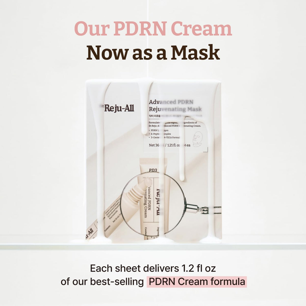 Advanced PDRN Rejuvenating Face & Neck Sheet Mask, 4 Pack - photo 5