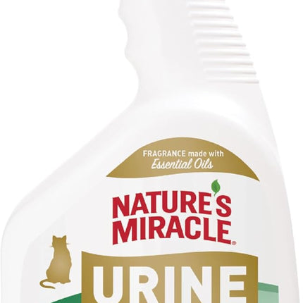 Nature’s Miracle Urine Destroyer Plus Cat, 32 Ounces,Unscented, Enzymatic Formula, Ready-to-Use