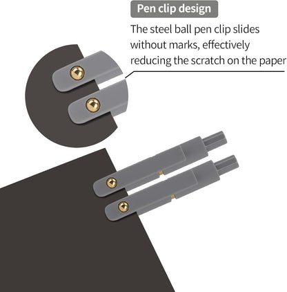 6-Piece 0.5mm Quick-Dry Black Gel Pens - photo 4