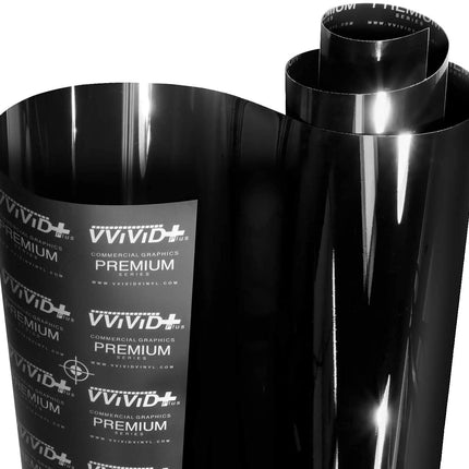 Ultra Gloss Vinyl Car Wrap Film (1.5ft x 5ft, Gloss Piano Black)