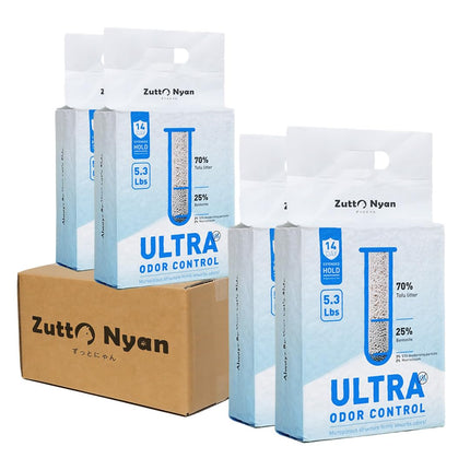 4 in 1 Mix Tofu Cat Litter - Ultra Odor Control, 10.6lbs