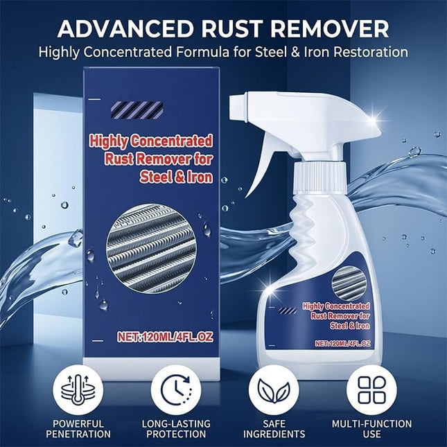 2026 New Rust Remover Spray for Metal, Highly Concentrated Heavy Duty Rust