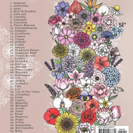 The Ultimate Flower Drawing Guide Book: 50 Unique Flowers For Beginner & Intermediate Artists