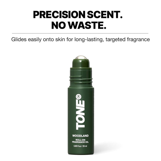 Roll-on Fragrance Oil for Men, Woodland, Fragrance Oil with Notes of