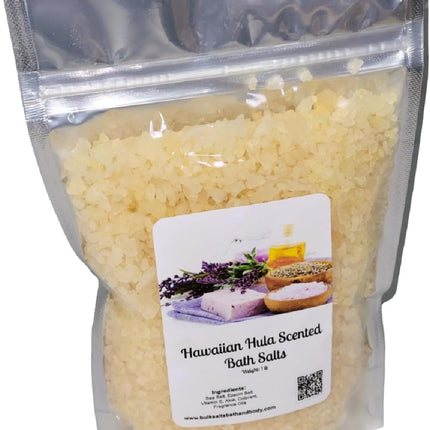 Bath Salts | 1lb Bag (16oz.) | Choose Your Scent | Epsom Salt | Sea Salt| Bathing | Body Care | Beauty | Relaxation | Spa | Pedicure | Manicure | Soak (Lavender)