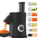 7 In 1 Vegetable Chopper Electric Veggie Onion French Fry Cutter Garlic Mincer Potato Slicer Food Vegetable Dicer Cheese Grater Carrot Shredder Kitchen Gadgets Essentials House Warming Gifts New Home