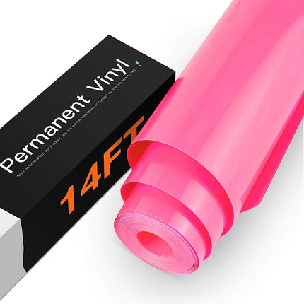 Matte Black Permanent Vinyl Roll, 12" x14FT, for Car Decals & Signs