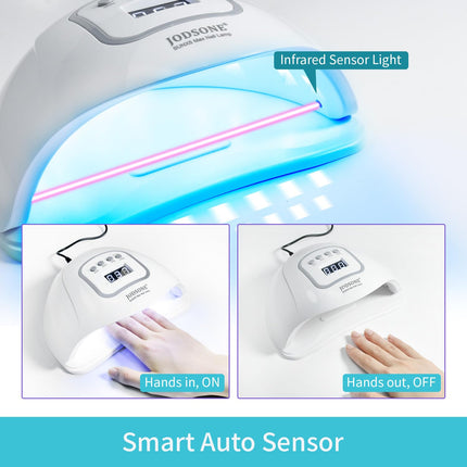 U V LED Nail Lamp, Nail Dryer for Gel Polish, Led Light with Automatic Sensor & 4 Timers