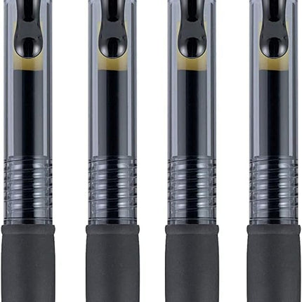 PILOT G2 Premium Refillable and Retractable Rolling Ball Gel Pens, Fine Point, Black Ink, 4-Pack (31057)