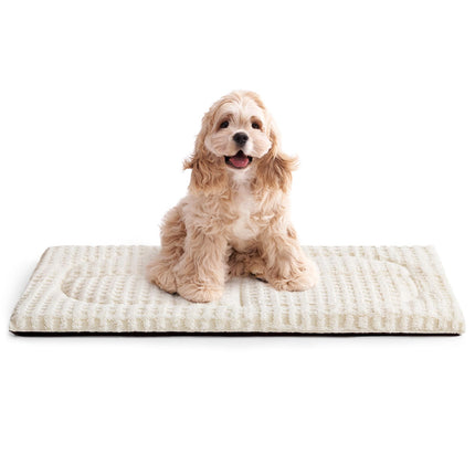 Cama lavable para perro mediano, tapete para jaula, 36x23 in. Almohadilla para perrera