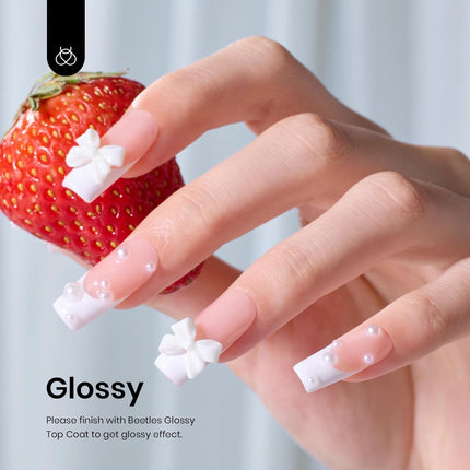 Beetles White Gel Nail Polish - 1PC 15ml White Summer Colors Gel Polish Soak Off UV French Nails Art Manicure Salon DIY Design at Home