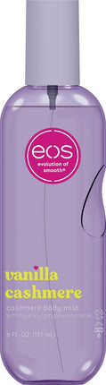 eos Cashmere Body Mist, Vanilla Cashmere, Soft Musk, Cozy Caramel, Hair Mist, Body Spray for Women Moisturizing, Hyaluronic Acid, Vanilla Body Spray, Vegan, Cruelty-free, 6 fl oz